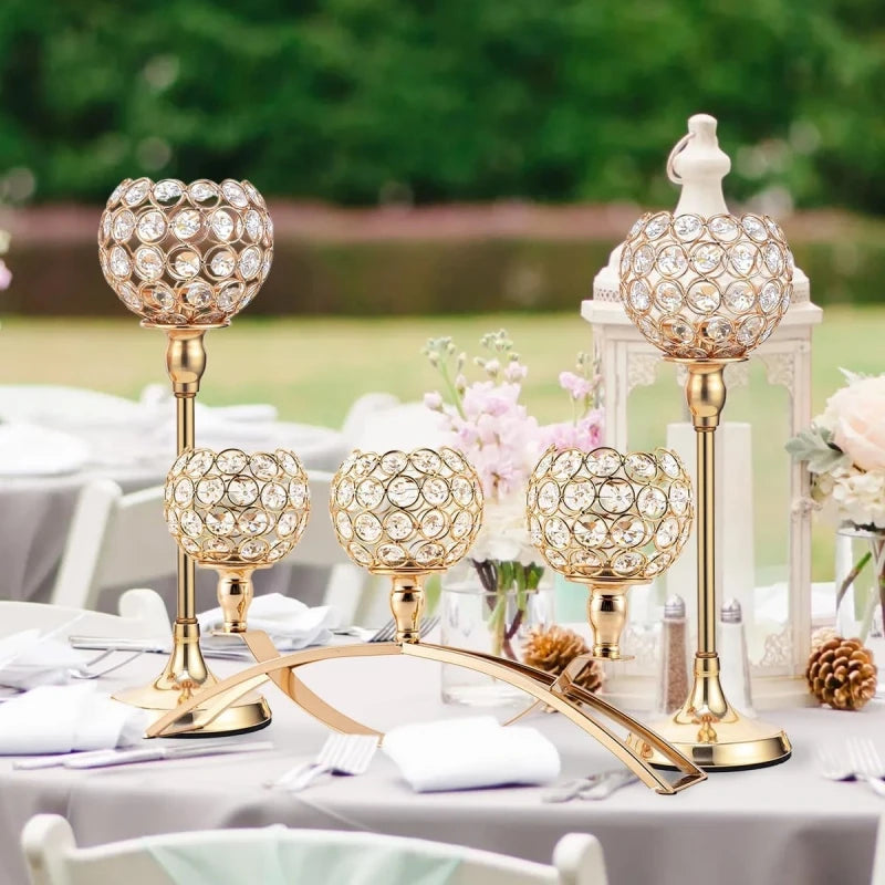 Vincigant 3 Arms Tealight Candle Holder Candelabra
