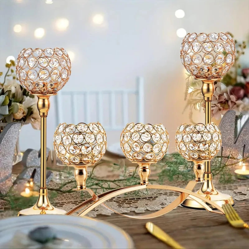 Vincigant 3 Arms Tealight Candle Holder Candelabra