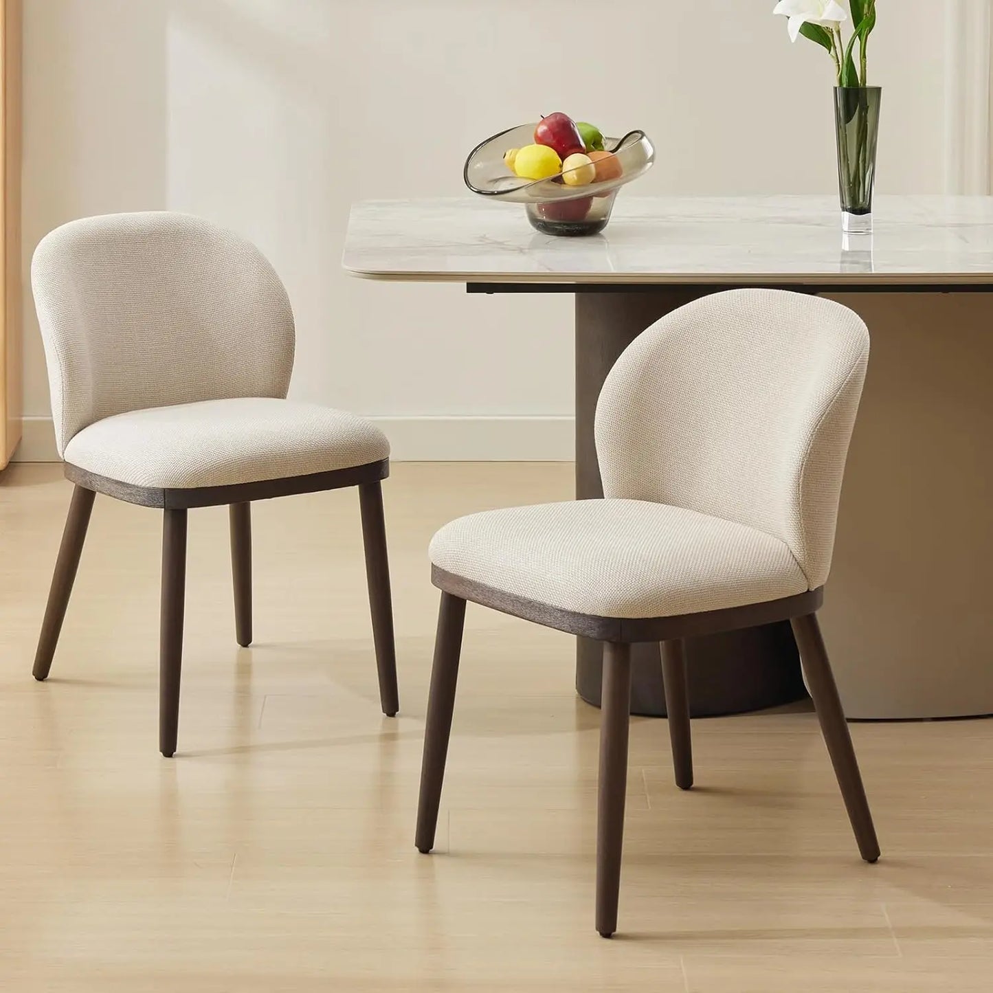 HiMISS Modern Upholstered Dining Chairs Set of 2