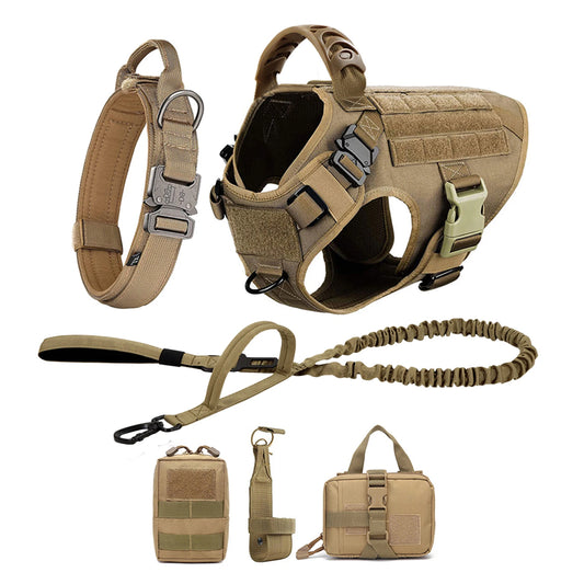 Large Dog Harness and Leash Set for German Shepherd Malinois