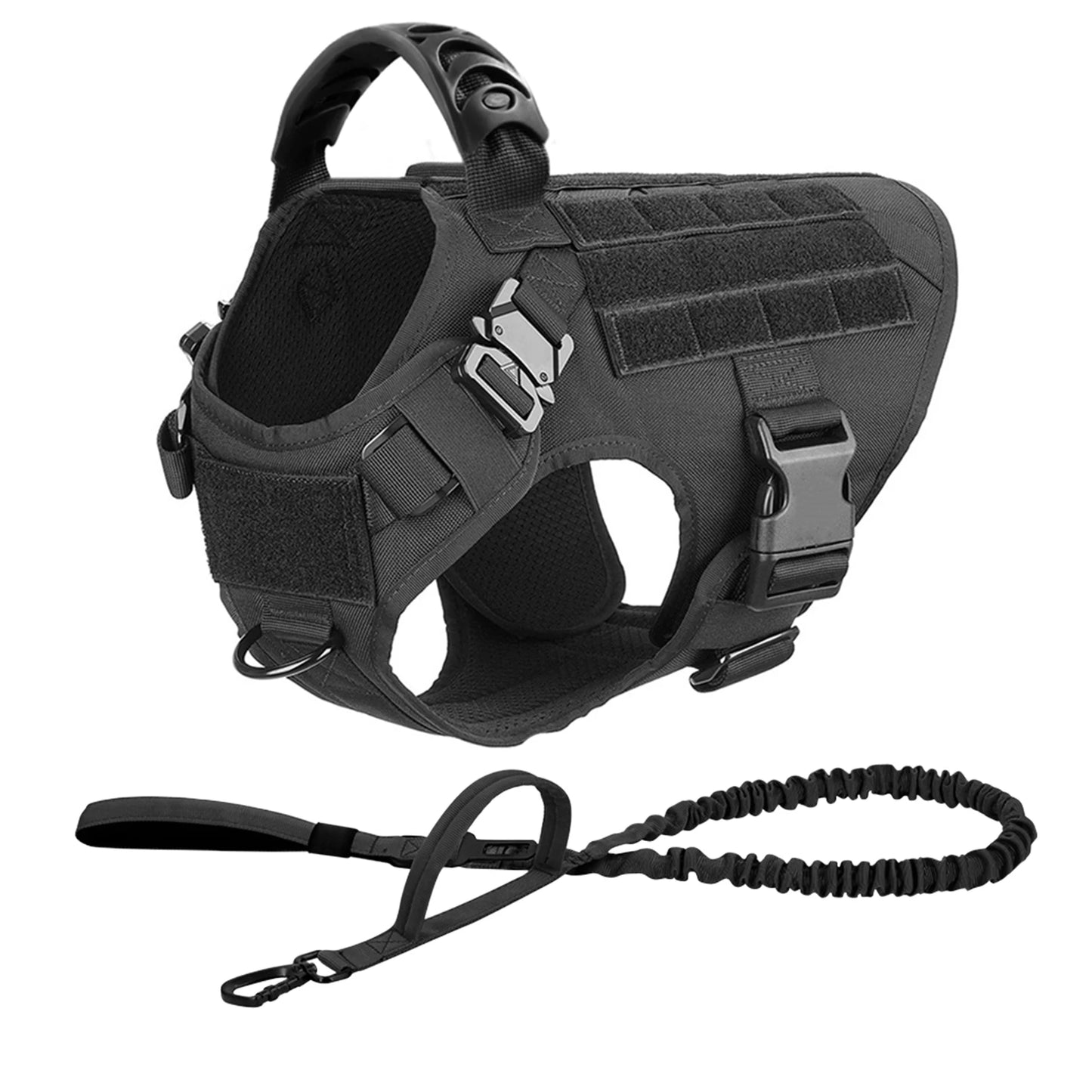 Large Dog Harness and Leash Set for German Shepherd Malinois