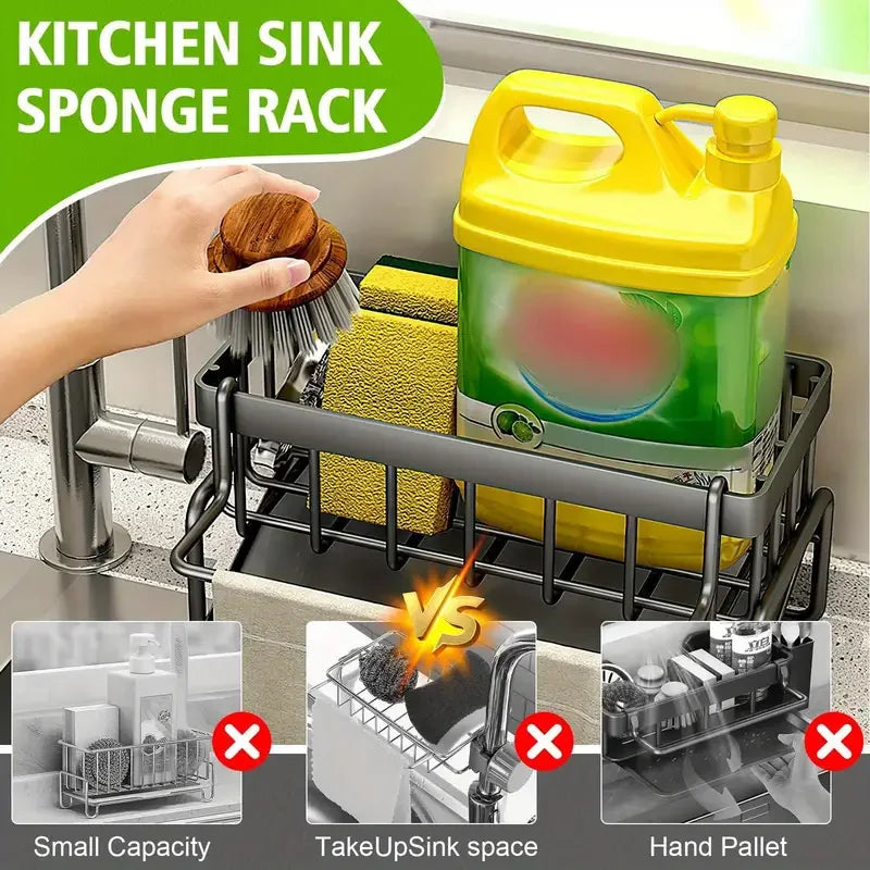 Stainless Steel Sink Organizer Drain Rack For Kitchen