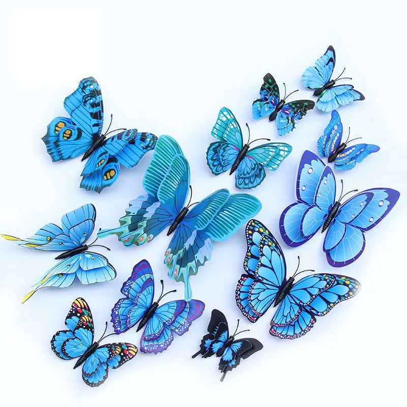 3D Butterfly Wall Stickers Set For Living Room Decor