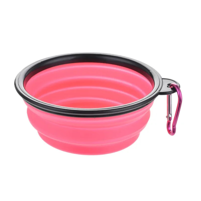 Collapsible Pet Food Bowl TPR Portable For Cats And Dogs