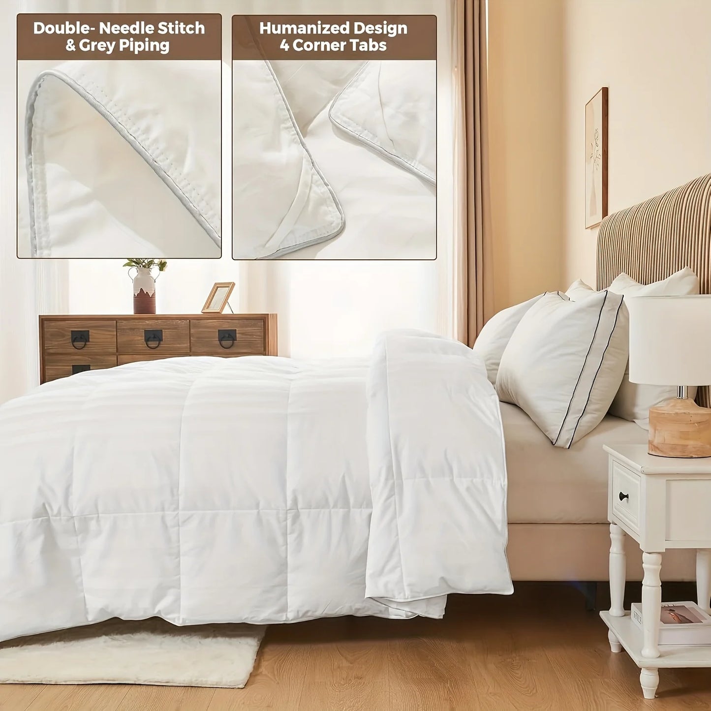 LARMPAT Hotel Style Premium Quilt Soft All Season Comfort