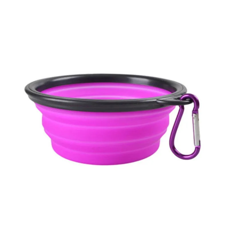 Collapsible Pet Food Bowl TPR Portable For Cats And Dogs