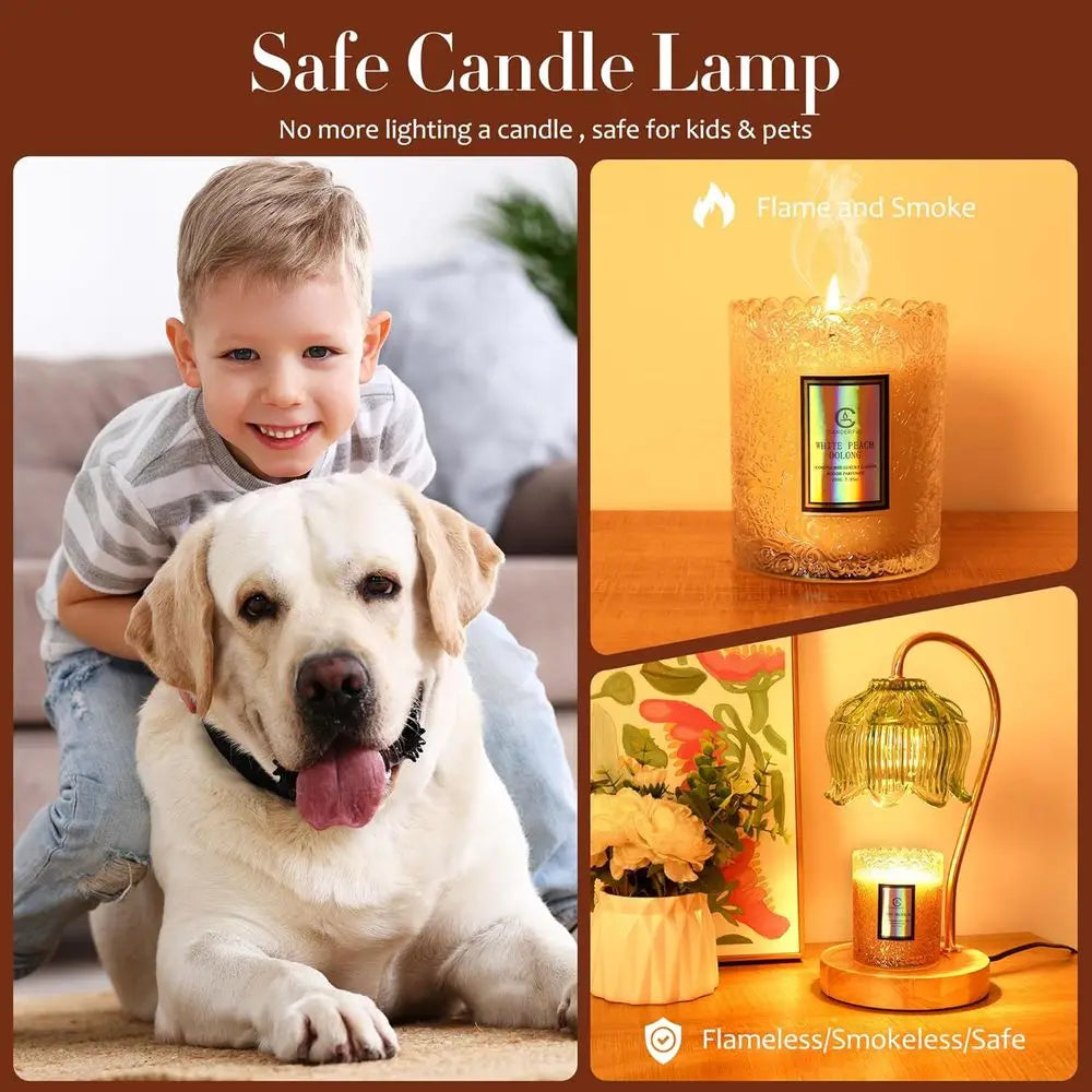 Candle Warmer Lamp With Timer And Dimmer For Jar Candles