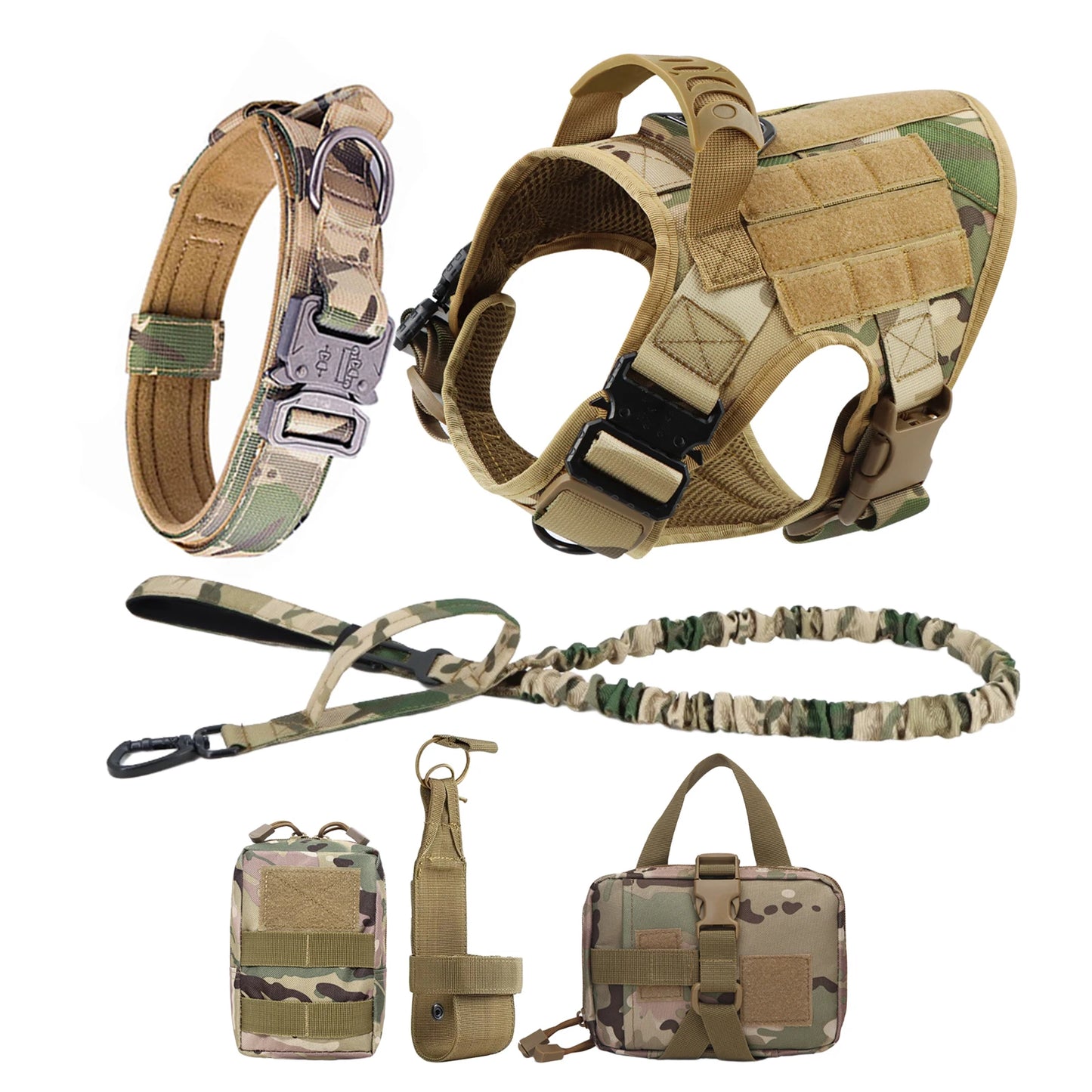 Dog Harness And Leash Set For German Shepherd Malinois