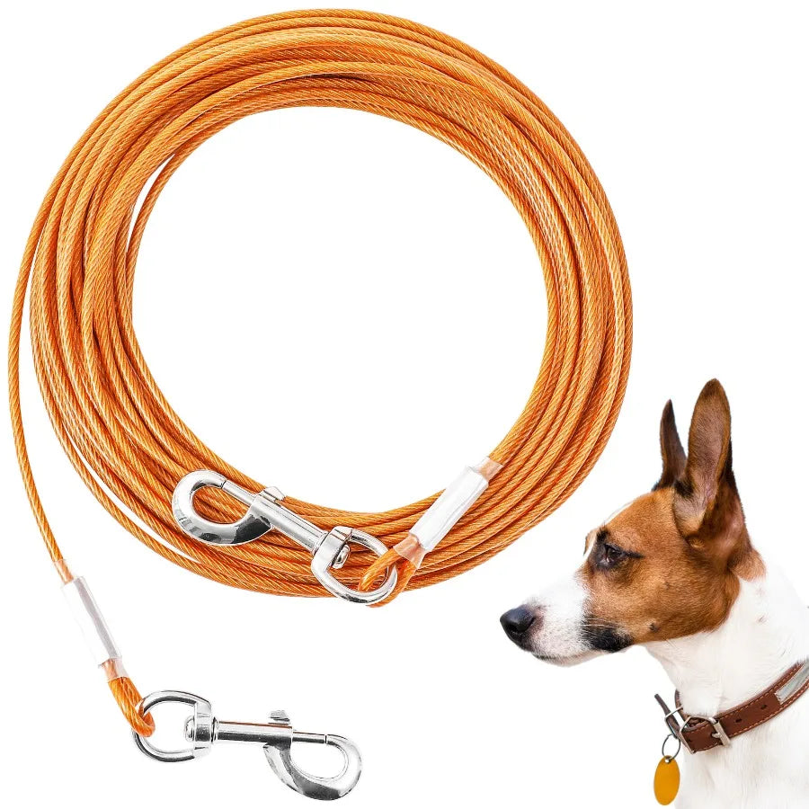 Extension Steel Wire Rope Dog Chain Anti Bite Traction Rope