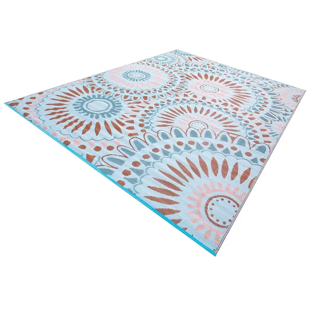 DIXSG Reversible Waterproof Outdoor Indoor Plastic Straw Mat