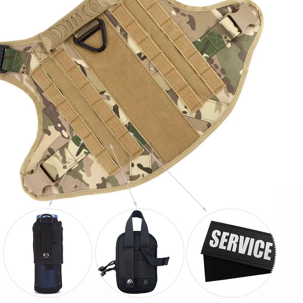 Tactical Dog Harness Vest Set Malinois Training