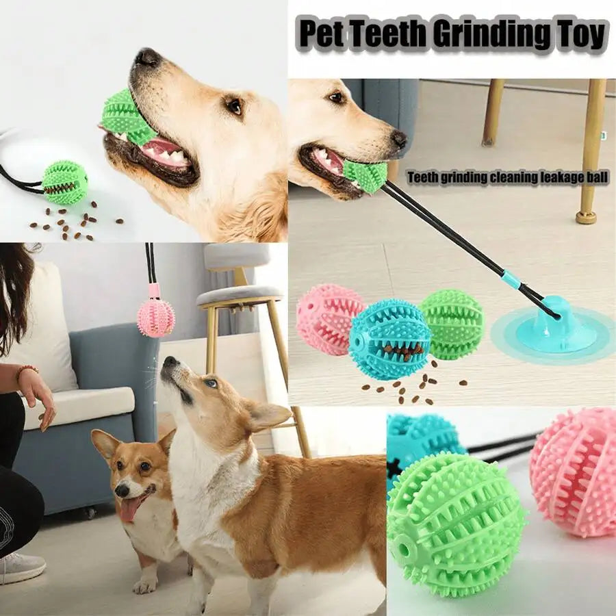 Interactive Suction Cup Dogs Chew Toy TPR Slow Feeder