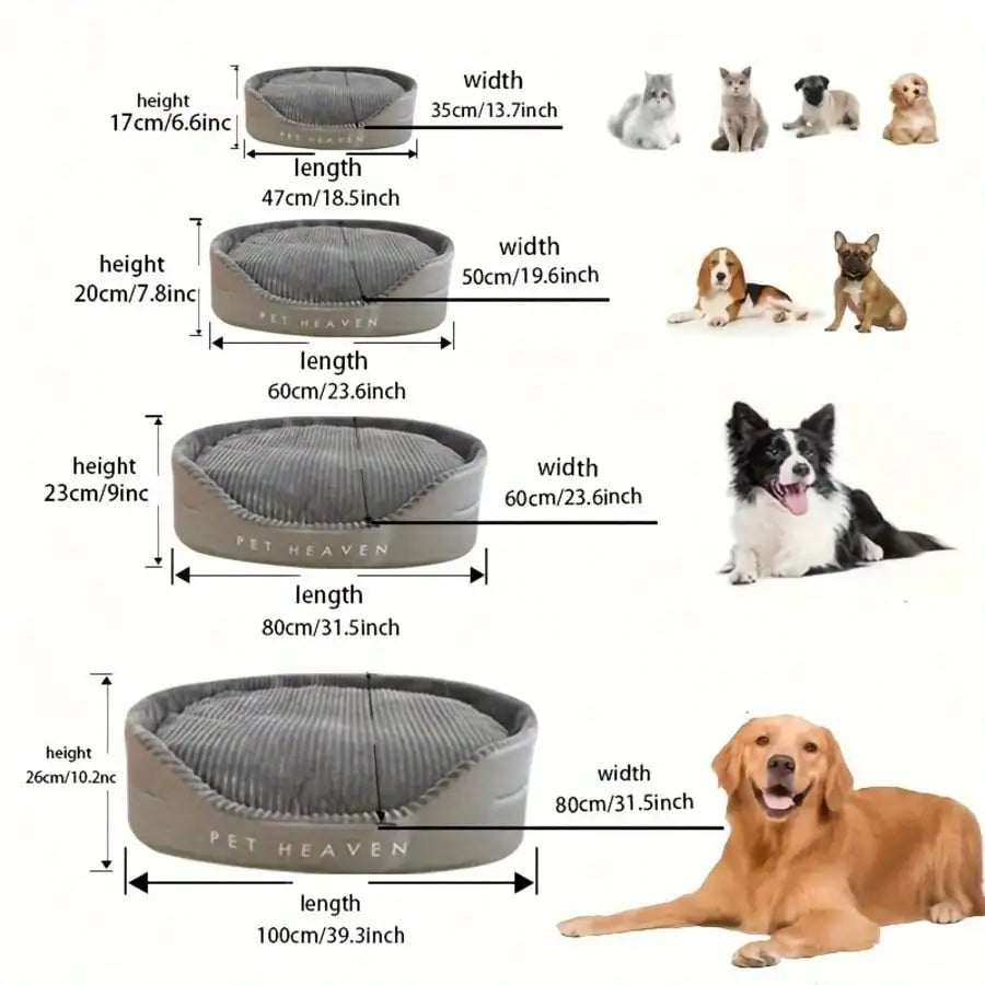 Machine Washable AllSeason Pet Bed For Dogs And Cats