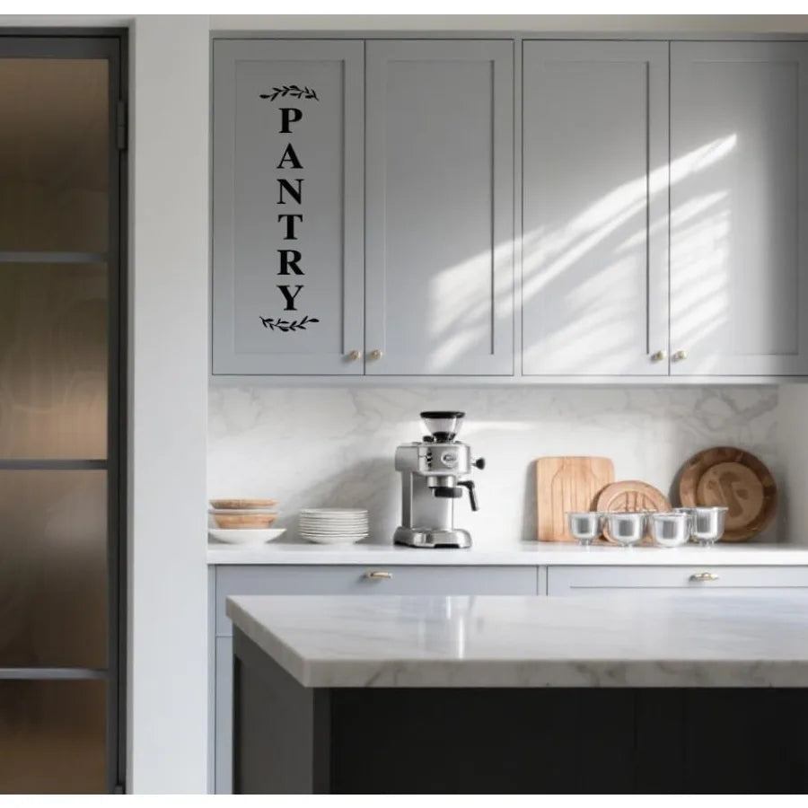 Pantry Door Decal Vinyl Kitchen Sticker Farmhouse Sign