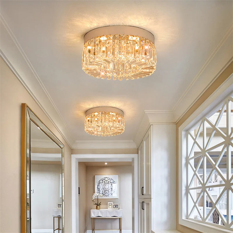 GreeLustr Crystal Led Ceiling Chandelier For Living Room