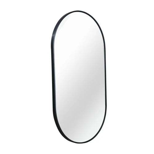 Oval Metal Vanity Mirror For Modern Bathroom Decor