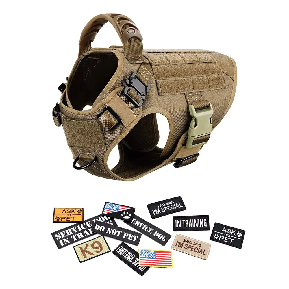 Tactical Dog Harness Vest Set Malinois Training