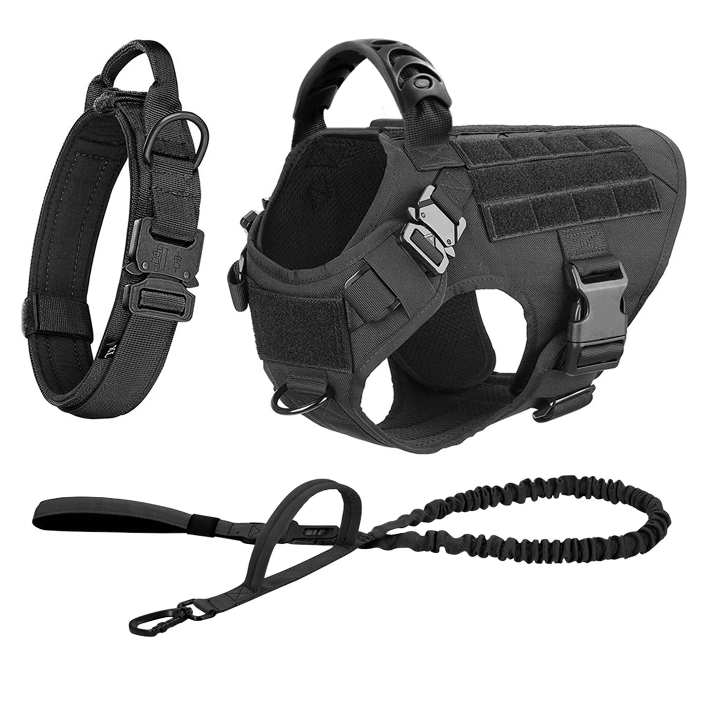 Large Dog Harness and Leash Set for German Shepherd Malinois