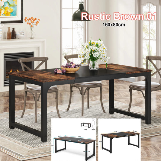 Tribesigns Industrial Dining Table For Kitchen