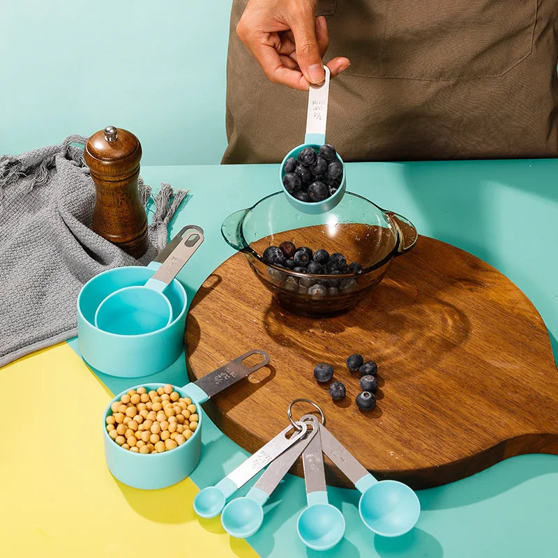 8 Piece Nesting Measuring Cups And Spoons Set