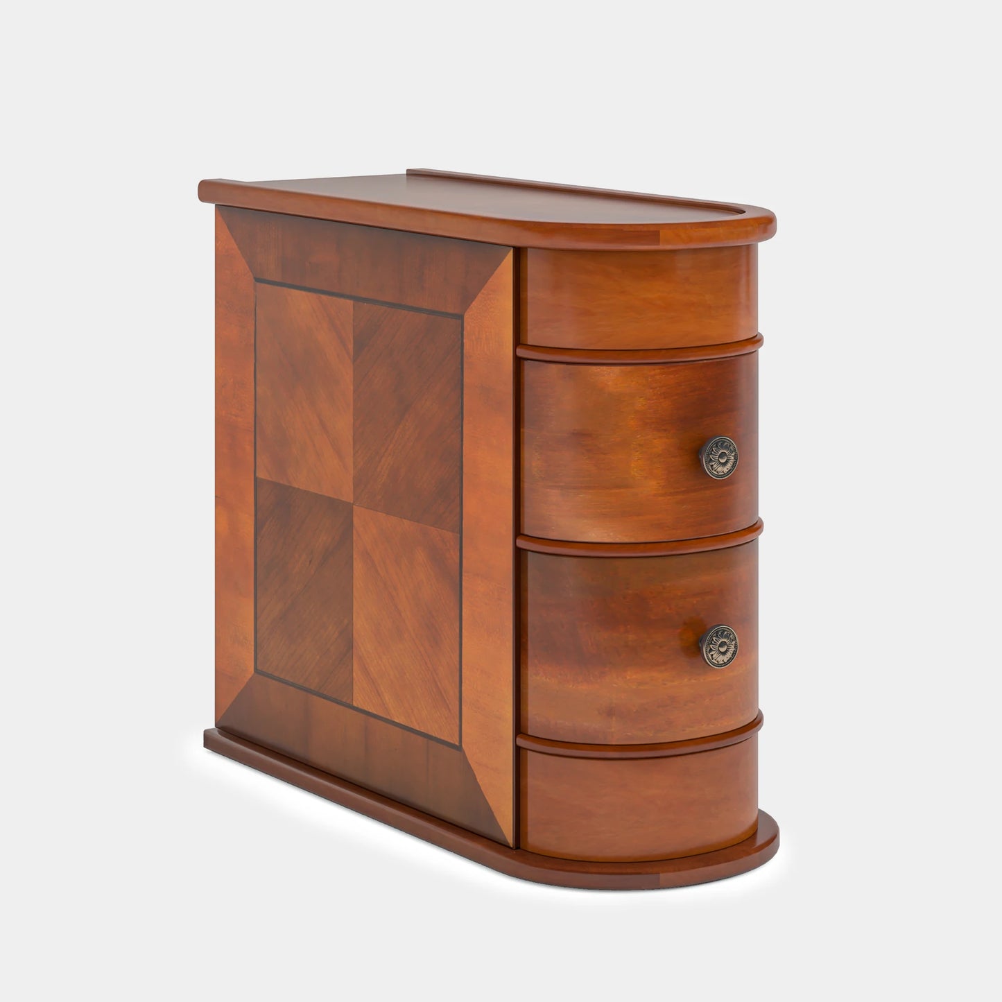 Tribesigns Solid Wood End Table With Drawer Nightstand