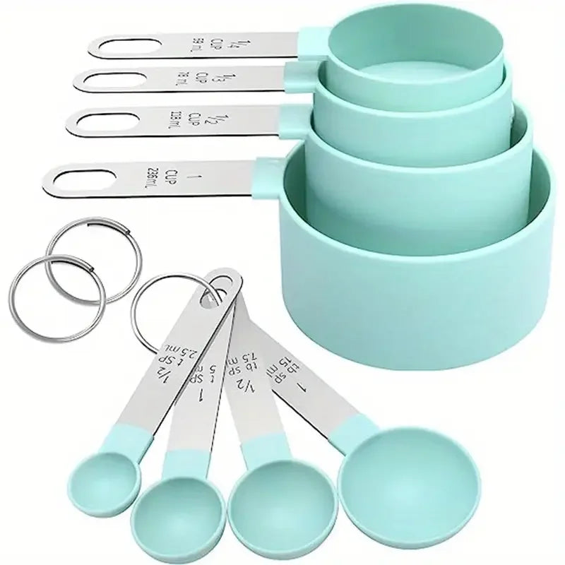 8 Piece Nesting Measuring Cups And Spoons Set