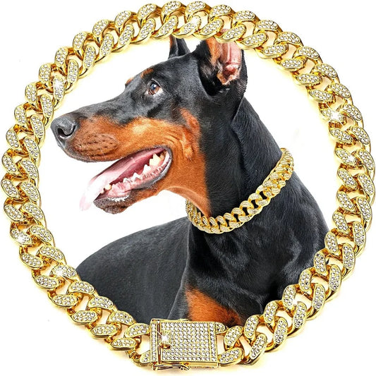 Stainless Steel Dog Chain Collar Jewelry Accessory