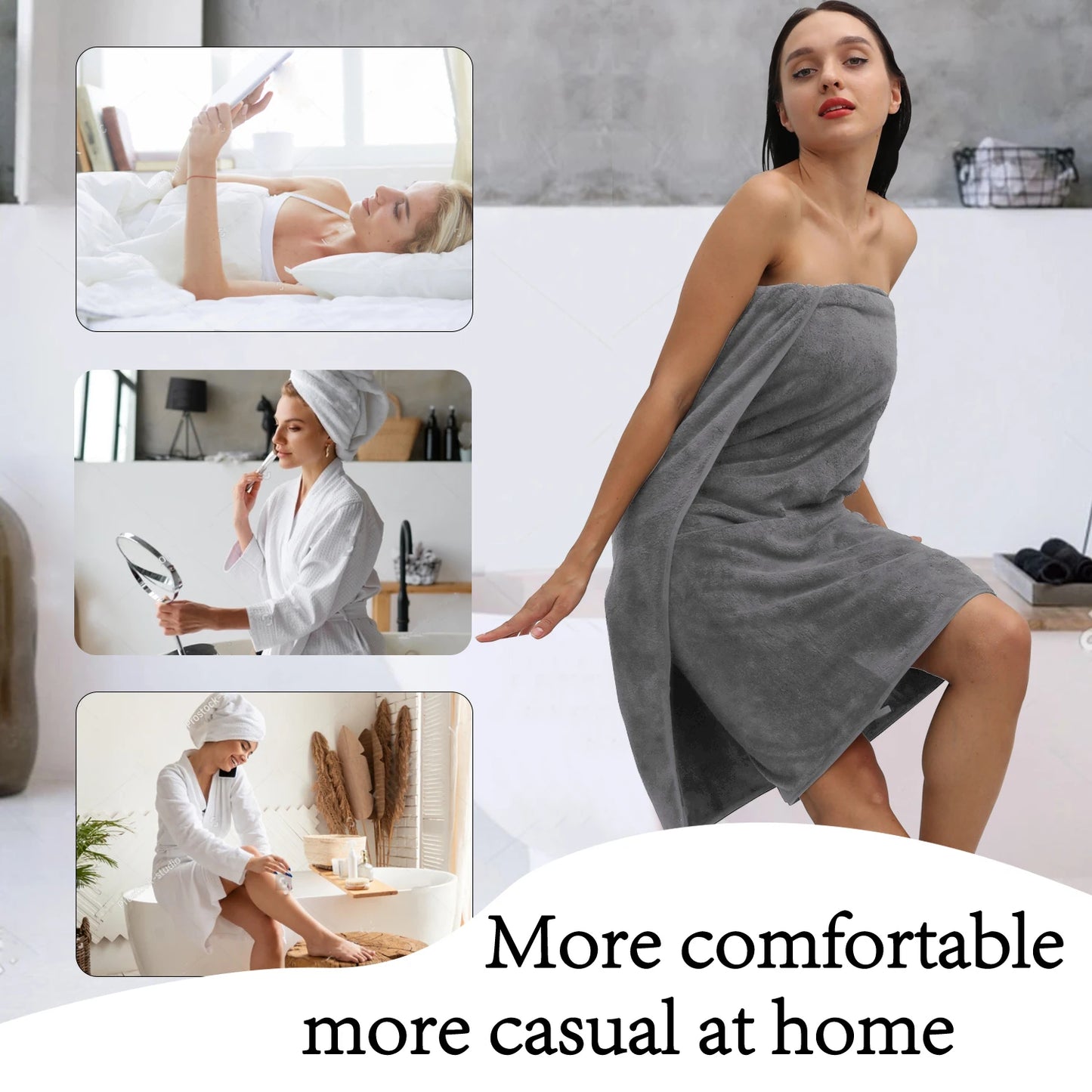 Belista Soft Absorbent Bath Towels Set Quick Dry