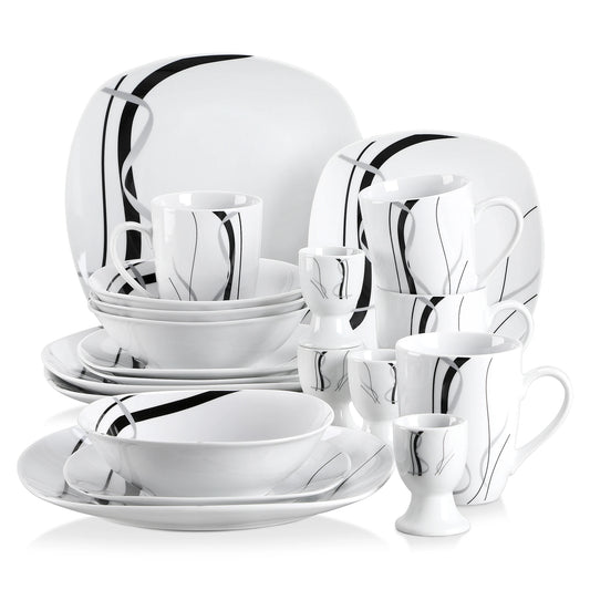 MALACASA Fiona Porcelain Dinnerware Set 20/40 Pieces