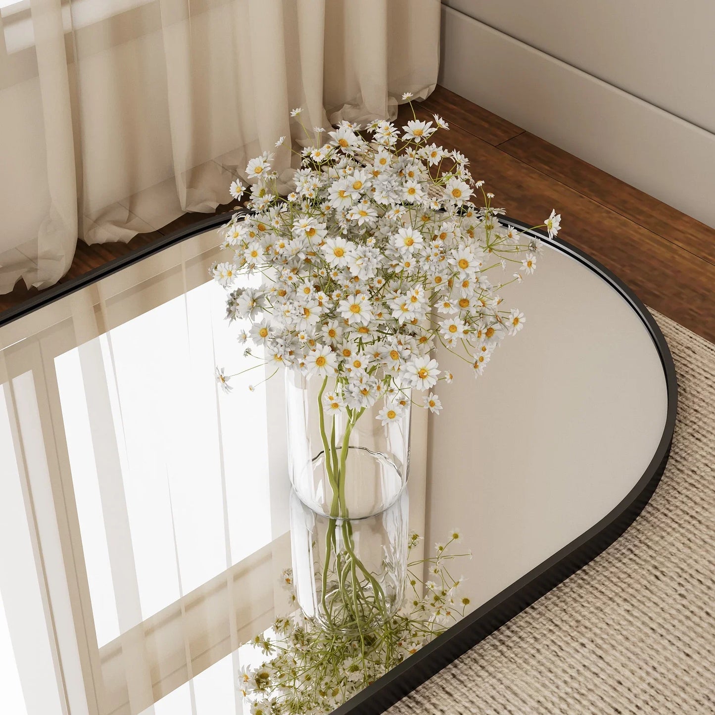 Timeless Elegant Arched Floor Mirror Home Decor