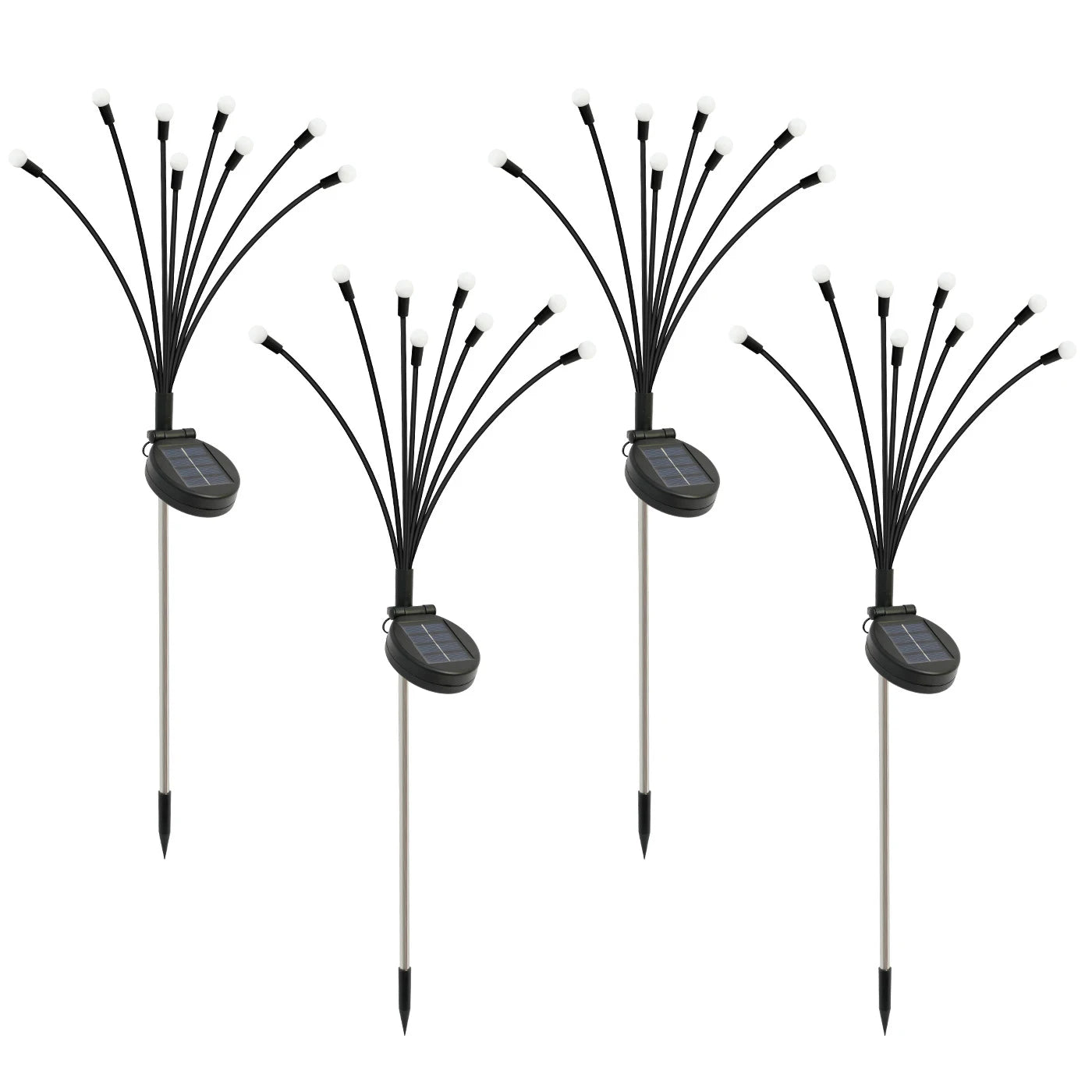8 Head Solar Firefly Lights Outdoor LED Garden Pathway