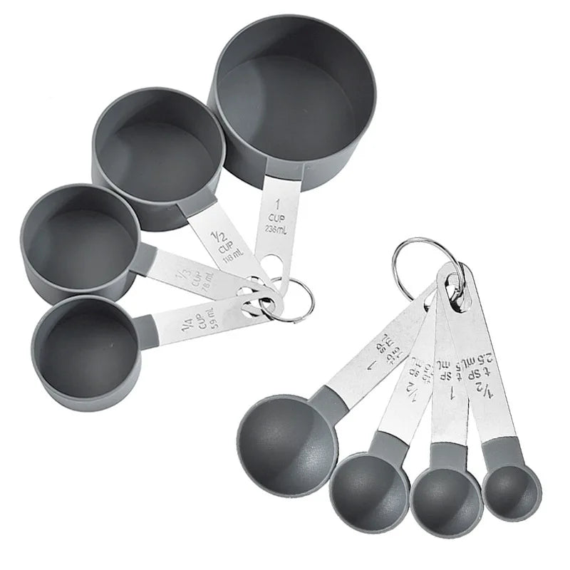 8 Piece Nesting Measuring Cups And Spoons Set
