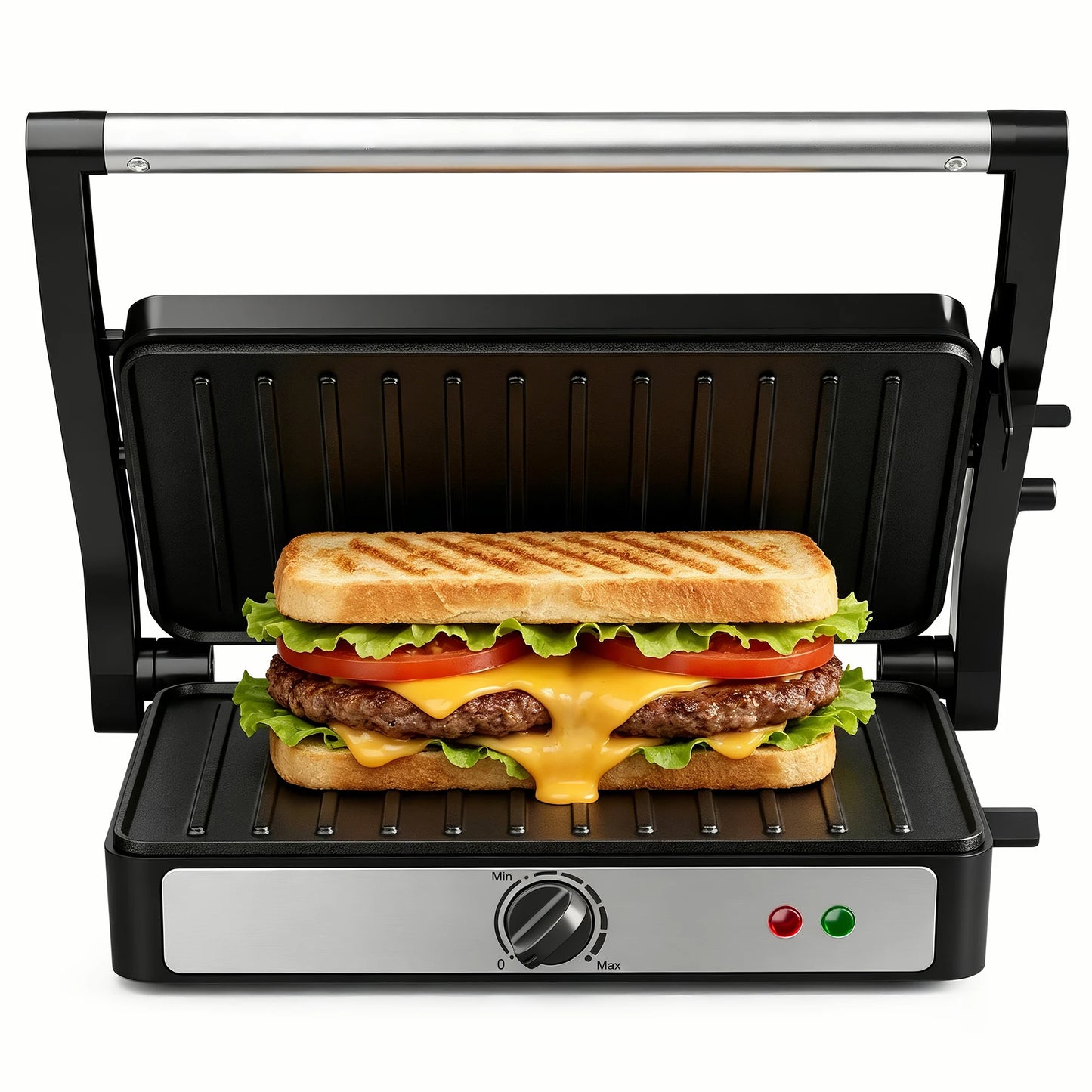 CACHOO 900W Sandwich Maker Indoor Grill Panini Press