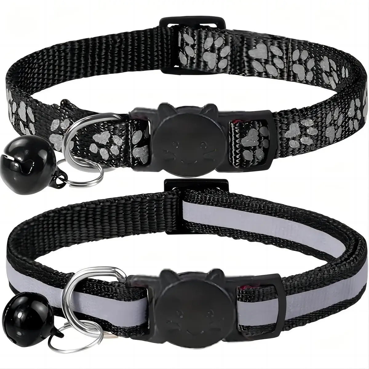 Footprint Reflective Pet Collar Set For Cats And Dogs