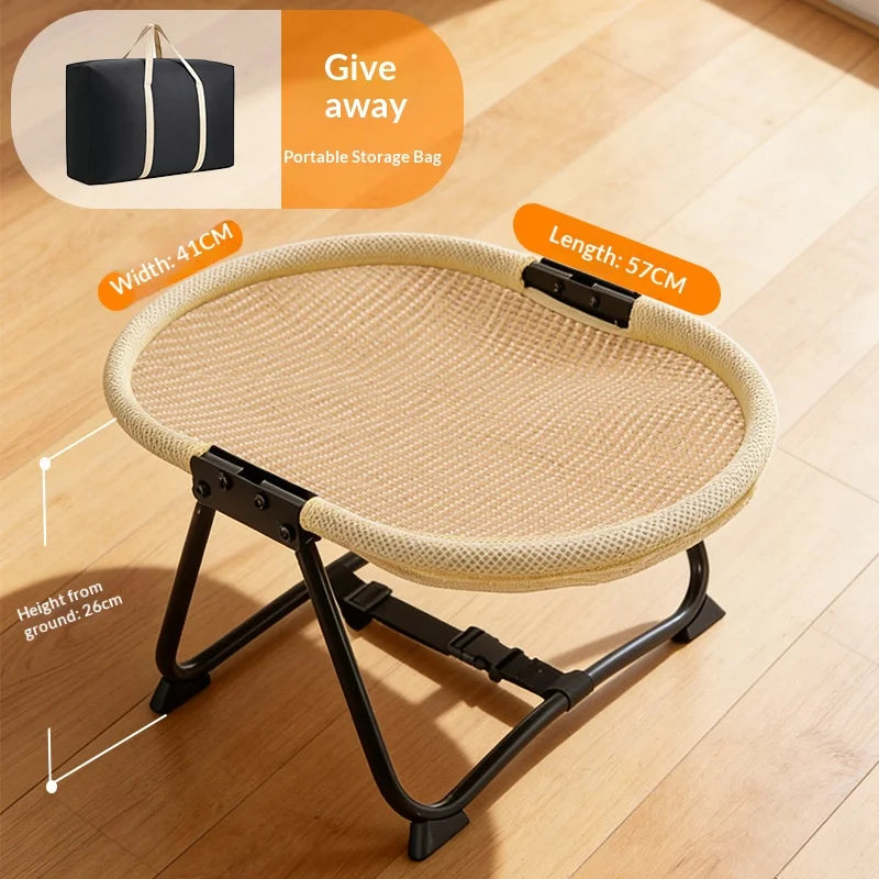 Elevated Folding Pet Bed With Breathable Mesh And Washable