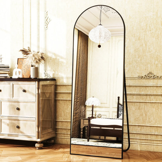 Timeless Elegant Arched Floor Mirror Home Decor