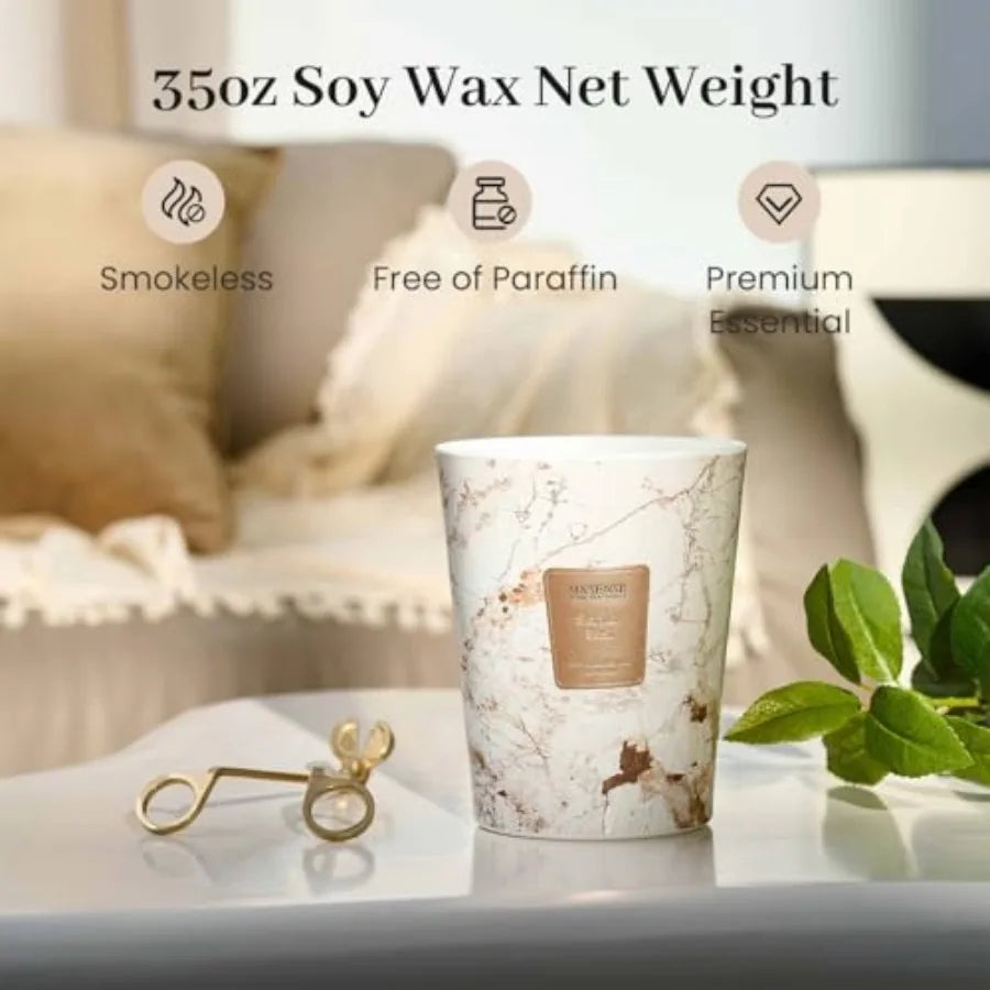 Scented 3-Wick Jar Candle For Home Decor