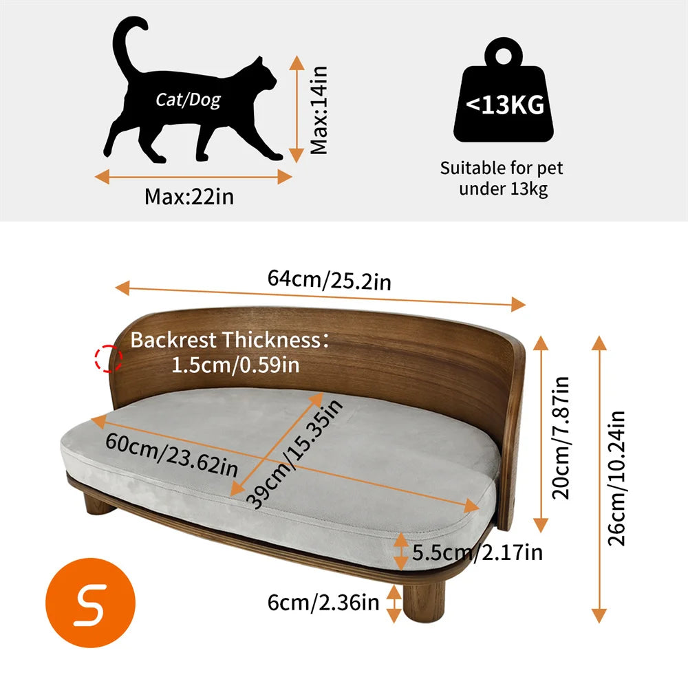 BORWART CN Elevated Pet Sofa Bed For Dogs And Cats