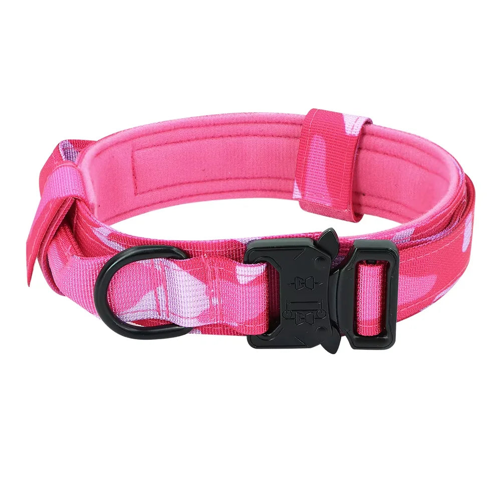Adjustable Nylon Dog Training Collar And Leash With Handle
