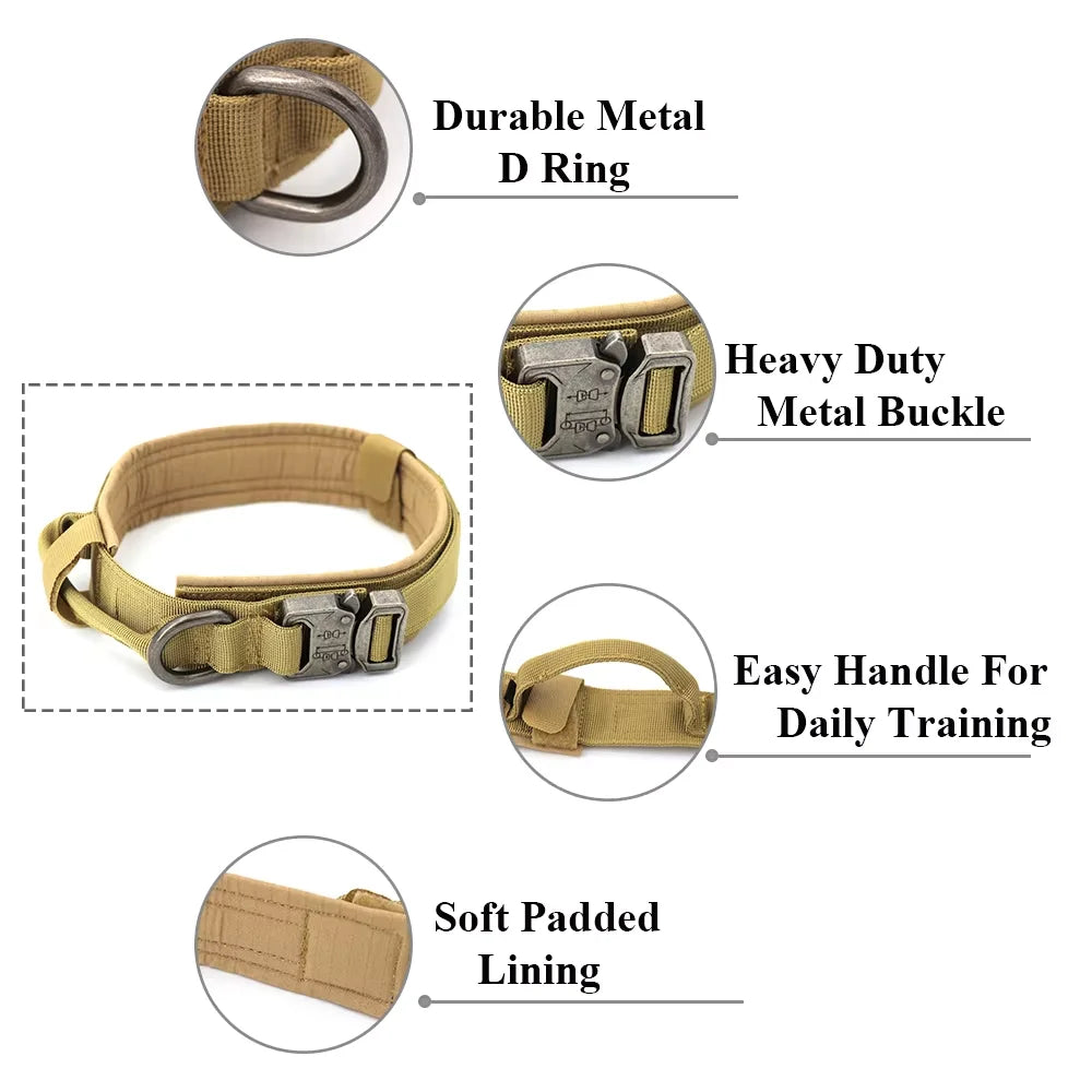 Adjustable Nylon Dog Training Collar And Leash With Handle
