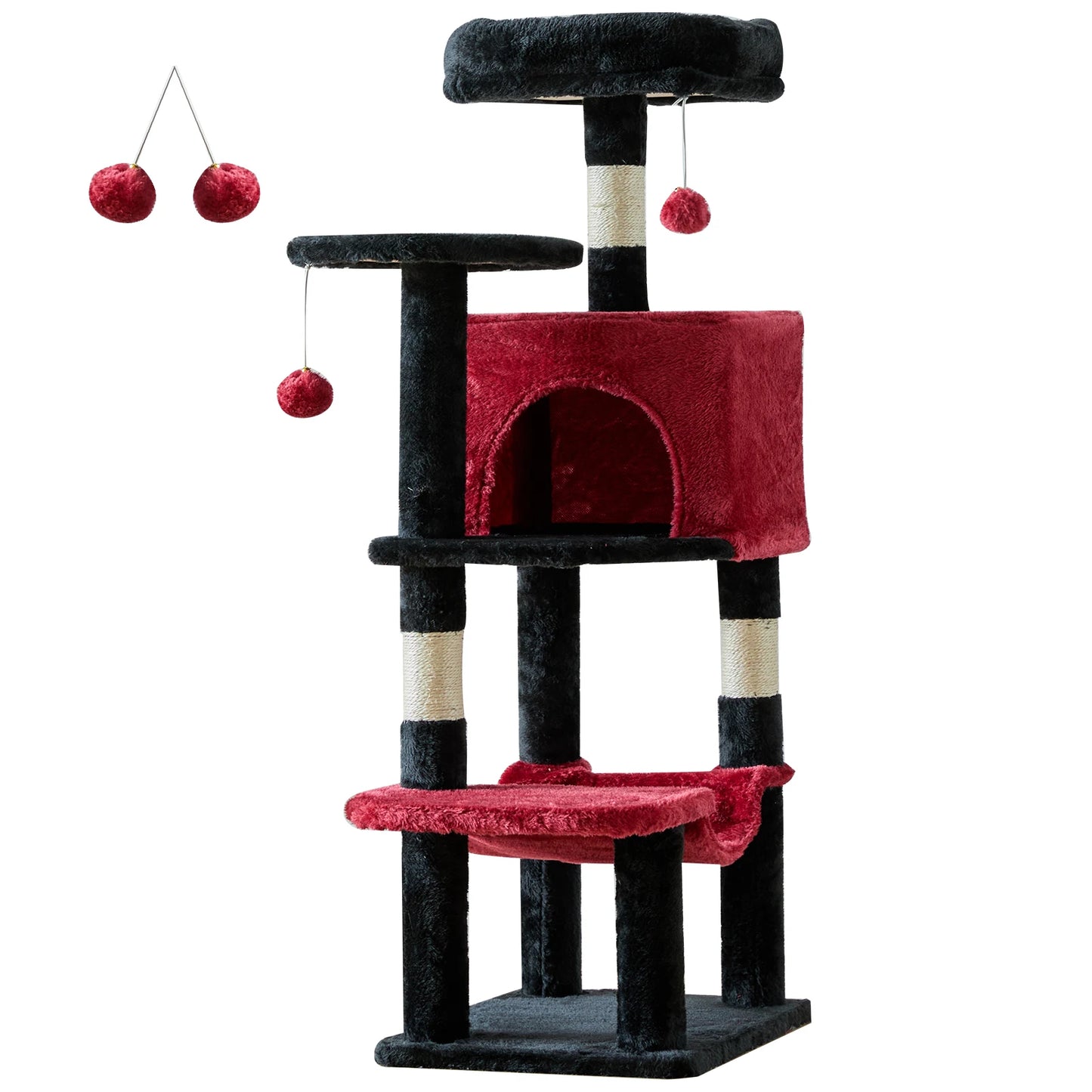 JHK Cat Tree Multi-Cat Climbing Tower With Scratching Posts
