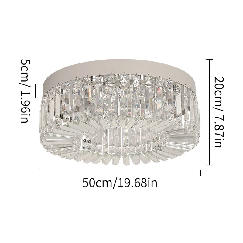 GreeLustr Crystal Led Ceiling Chandelier For Living Room