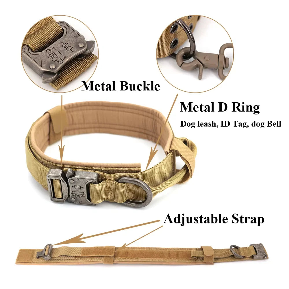 Adjustable Nylon Dog Training Collar And Leash With Handle