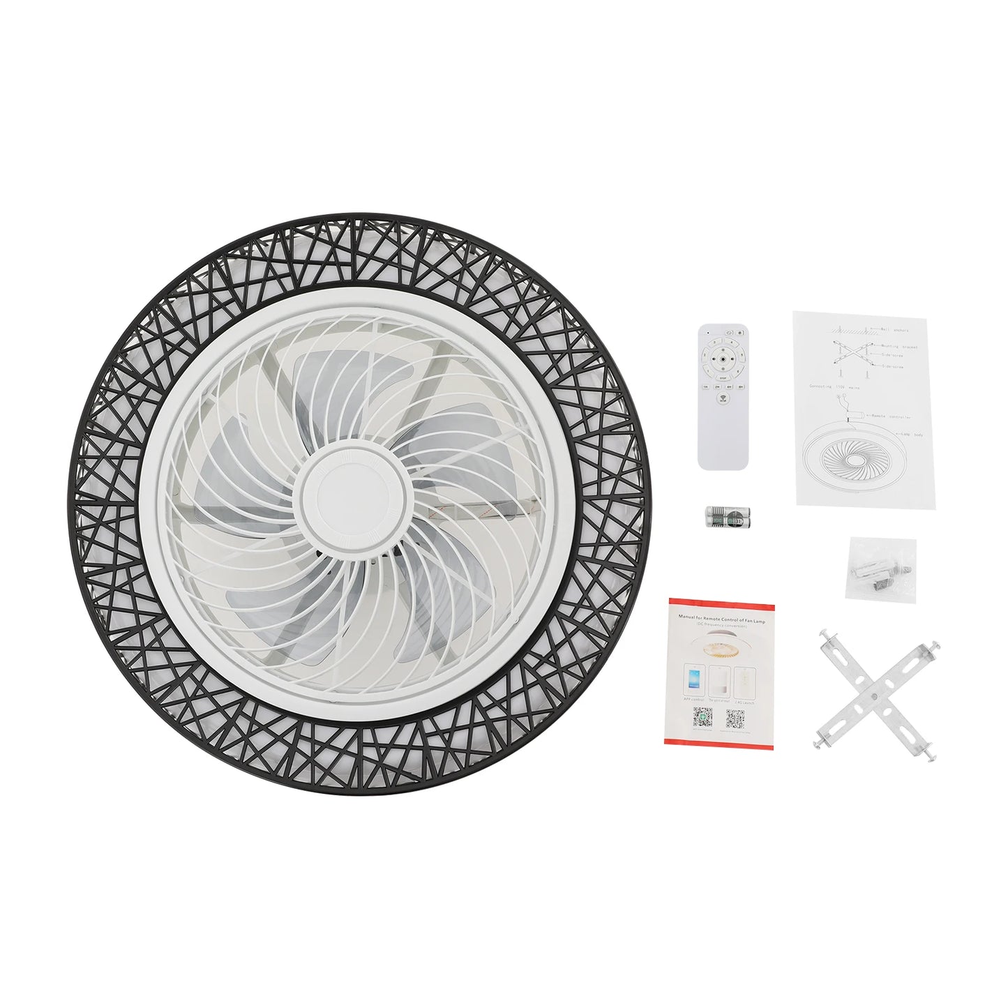 Ceiling Fan Light With Remote Control For Bedroom