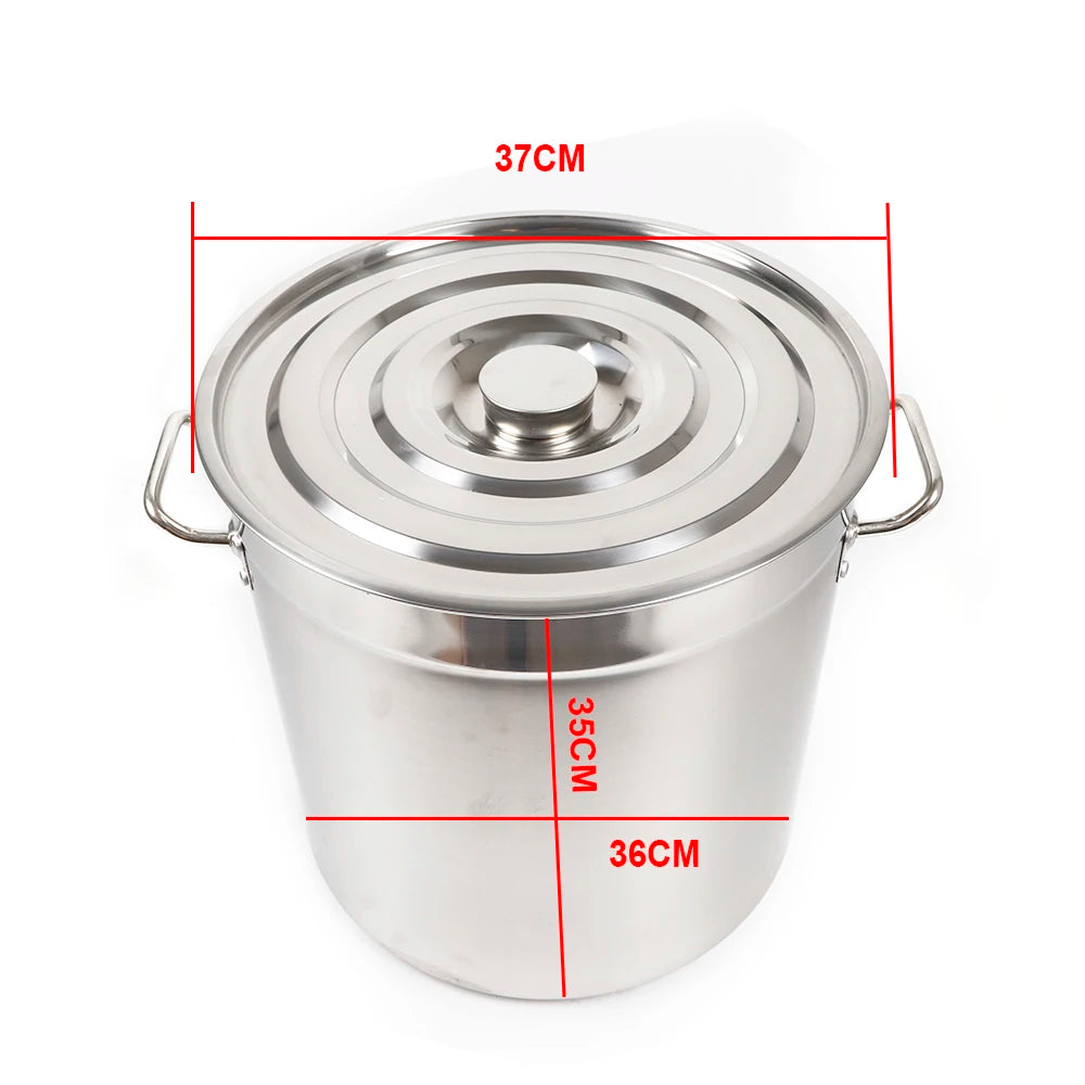 Thickened Stainless Steel Soup And Stock Pot With Lid