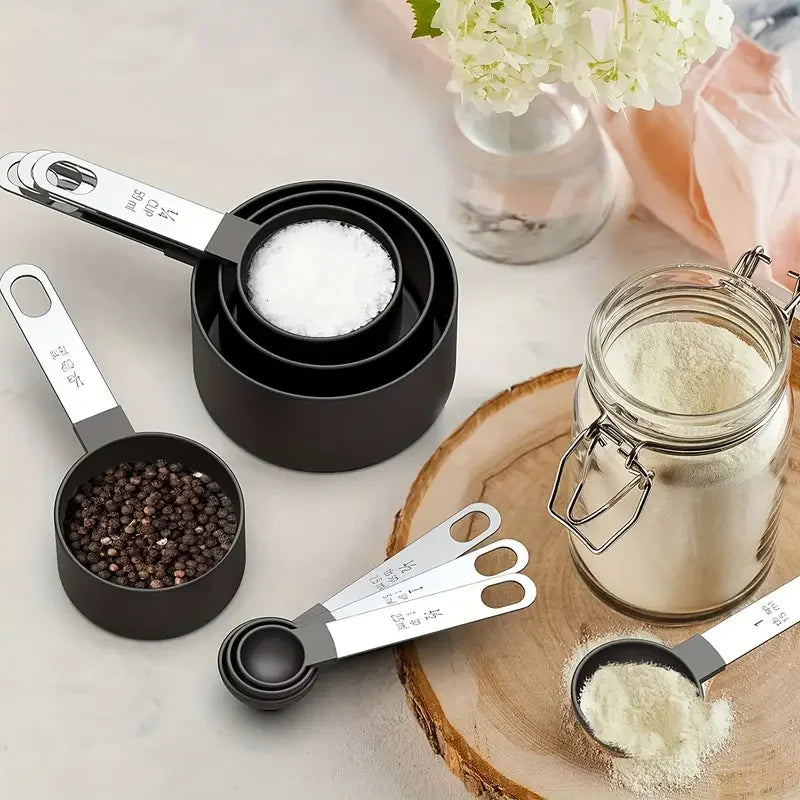 8 Piece Nesting Measuring Cups And Spoons Set