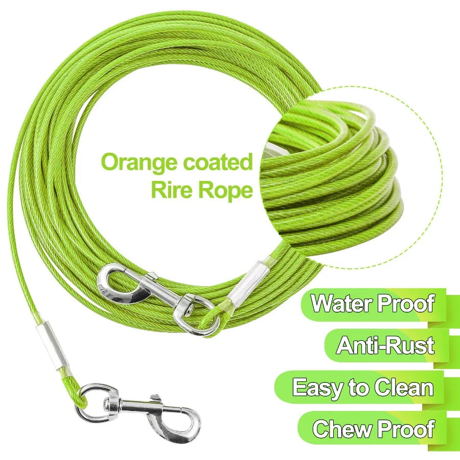 Extension Steel Wire Rope Dog Chain Anti Bite Traction Rope