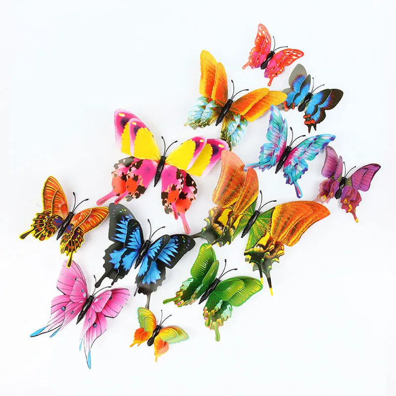 3D Butterfly Wall Stickers Set For Living Room Decor