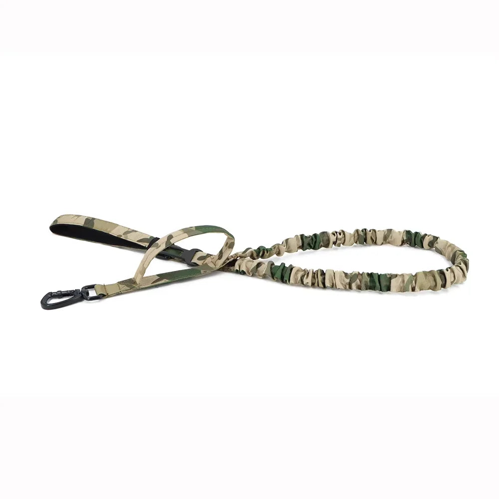 Military Dog Leash With Dual Handles And Quick Release