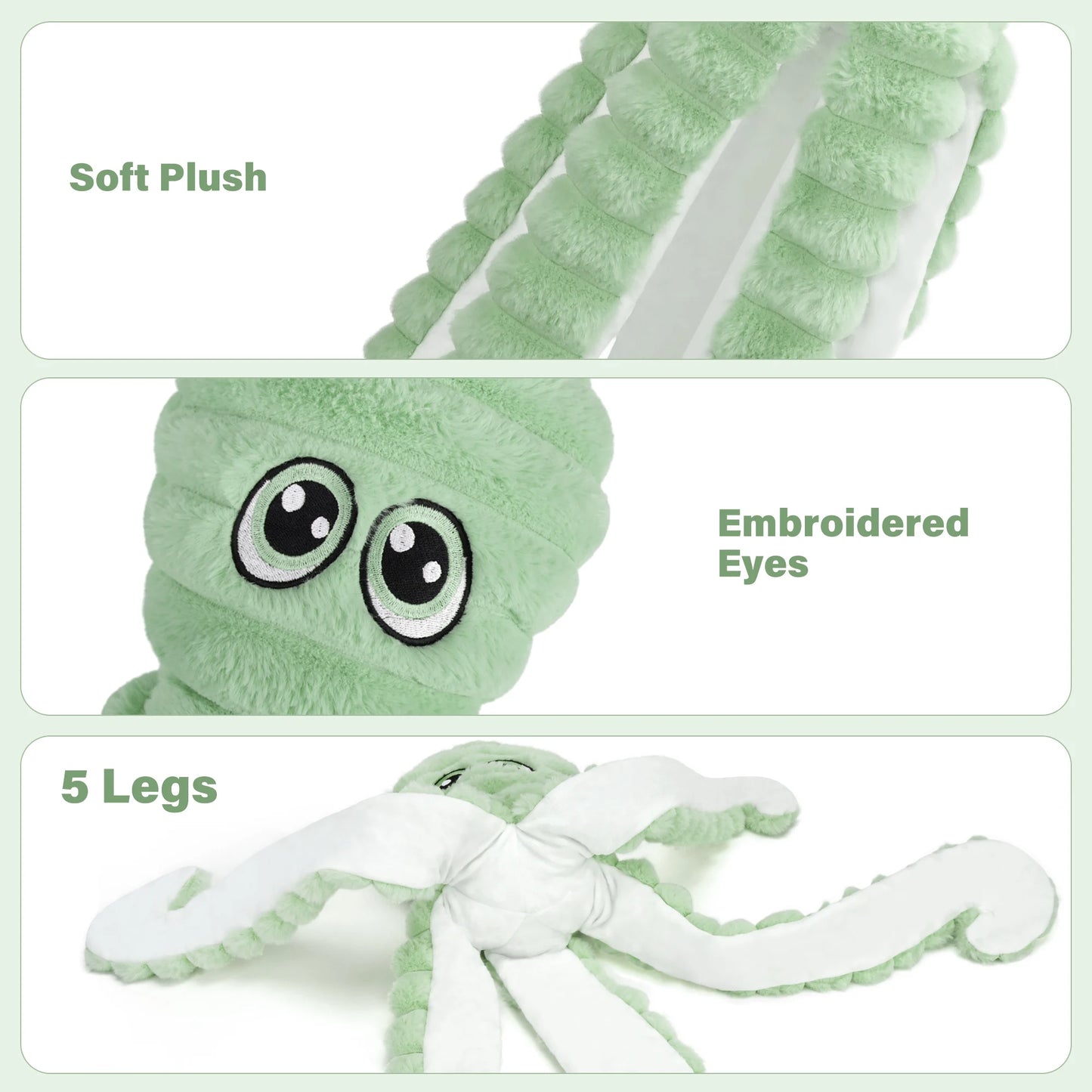 Squeaky Plush Dog Toy for Interactive Chewing